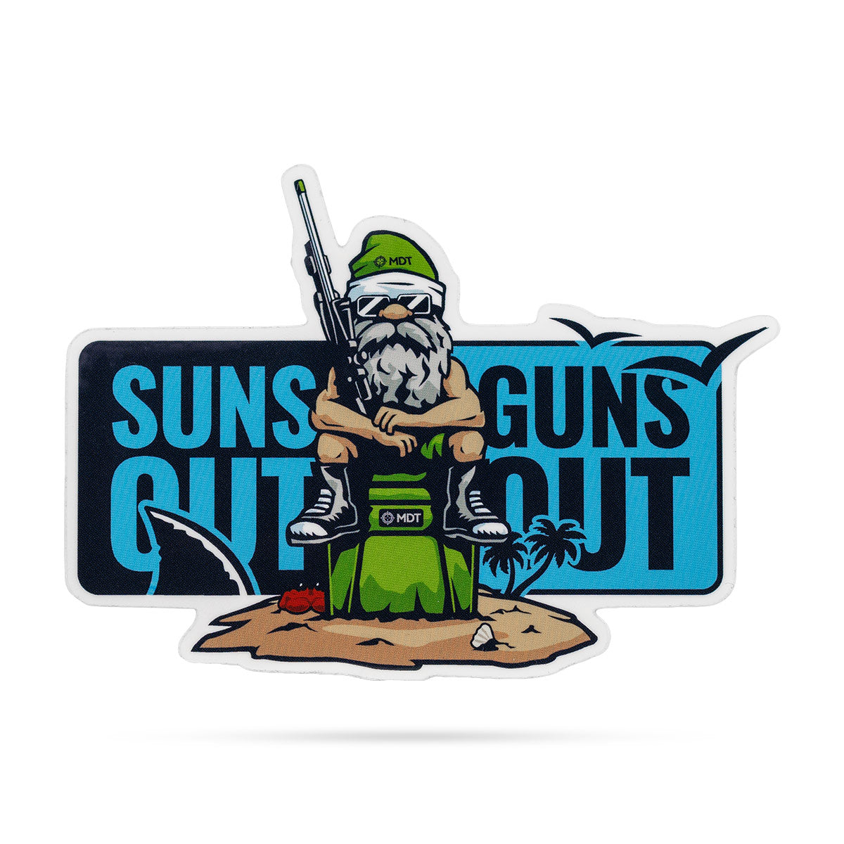 Suns Out Guns Out Sticker