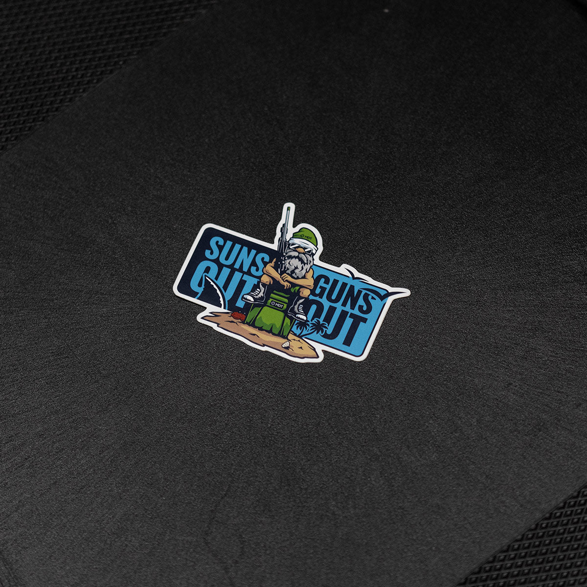Suns Out Guns Out Sticker