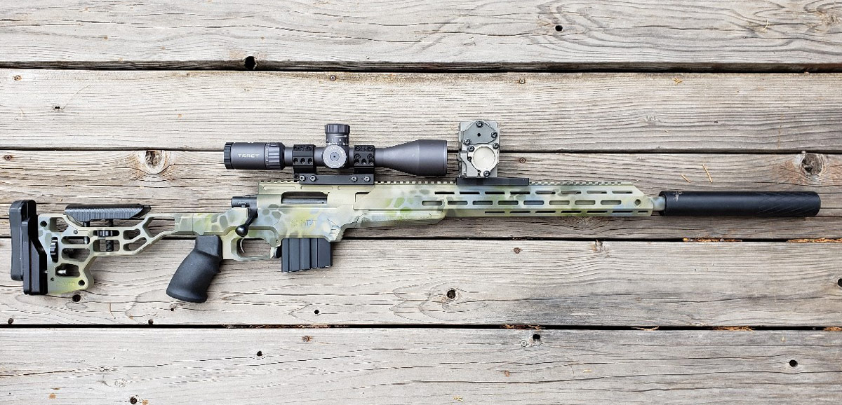Author's personal Howa 1500 in an MDT ESS Chassis System. This rifle is set up for ballistic studies past 1,800 yards.