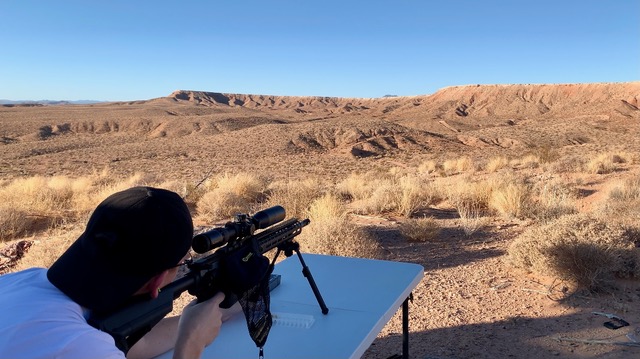 Daniel shooting an AR in Nevada